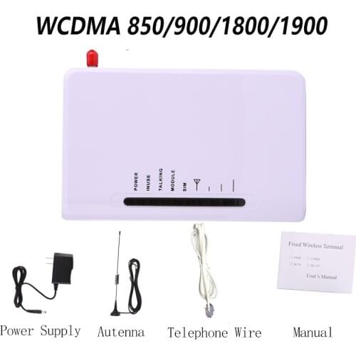 3G Fixed Wireless GSM Terminal FWT Home Desktop Phone Based on SIM Card to Make Call or Connect with PSTN Alarm Panel