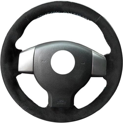 Car-Styling Alcantara Leather DIY Car Steering Wheel Cover Case for Old Nissan Tiida Livina Sylphy Note Car Accessories