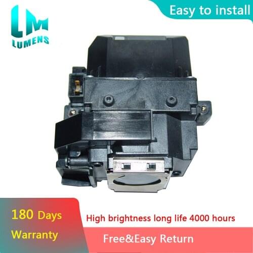 Replacement Projector Lamp ELPLP58 For EPSON EB-S10 EB-S9 EB-S92 EB-W10 EB-W9 EB-X10 EB-X9 EB-X92 with housing