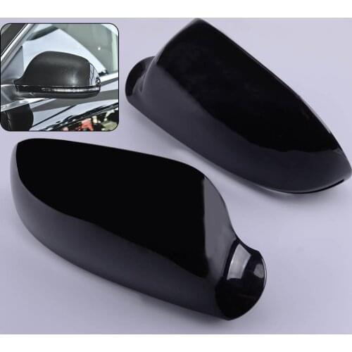 1Pair Shiny Black Side Wing Rearview Mirror Cover Cap Casing Fit for AUDI A3 A4 B8 A5 A6 A8 S8 Q3 Without Side Assist 8F0857528B