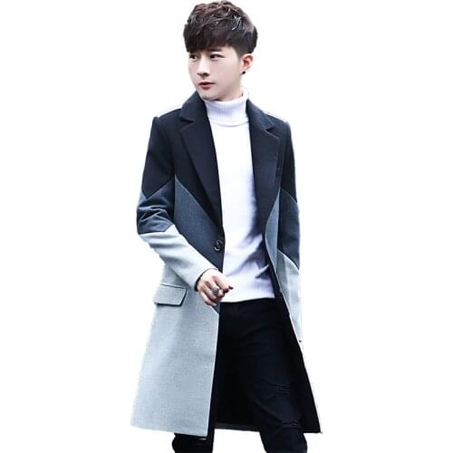 2020 Winter Mens Long Coat Business casual Long Jacket Large Size S-5xl Men Trench Overcoat Fashion Slim Windbreaker