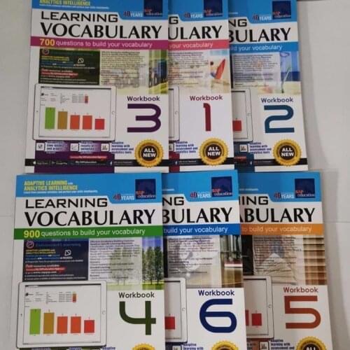 6 Sets of Sap Singapore Vocabulary Learning Vocabulary English Books Childrens Homework Education Books Workbook Workbook