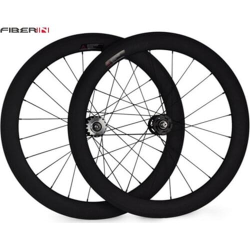 700c 60mm Tubular UD matte Special Carbon cycling clincher novatec single speed carbon track bicycle Fixed Gear Wheels
