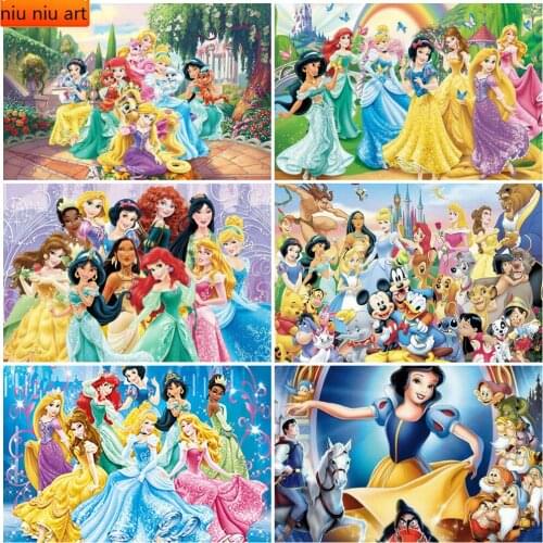 5D DIY Diamond Painting Disney Cartoon Little Witch Full Square/Round Diamond Mosaic Home Decoration Gift Handicrafts