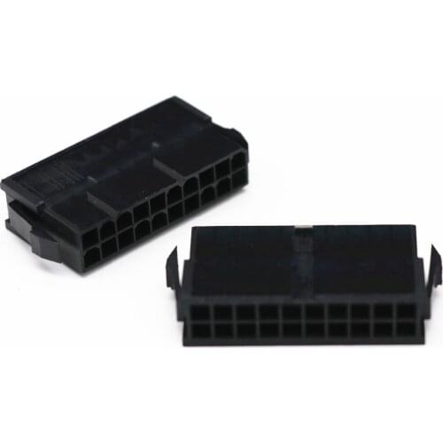 Angitu 10pcs/lot 4.2mm 5559 CPU 24pin Female Connector For 24pin compter cable