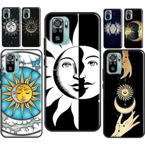SUN AND MOON Mystic Zodiac For Xiaomi Redmi Note 10 9 Pro 7 8T 9S Note 8 Pro Case For Redmi 9A 9 9C 9T K40 Coque