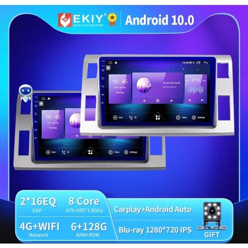 EKIY 6+128G DSPAutoradio Android 10 For Toyota Previa 3 III XR50 Estima 2006-2019 Car Radio GPS Multimedia Blu-ray IPS QLED 2din