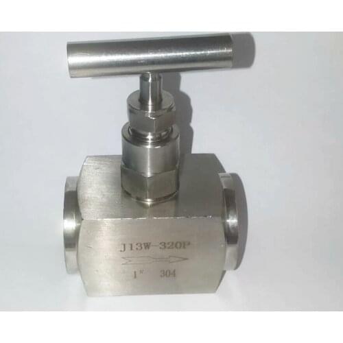 High Pressure 1" BSP Female Shut Off Needle Valve Crane 4600 PSI 304 Stainless Flow Control Water Air Fuel CO2 Gas