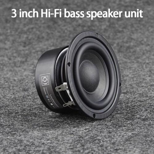 KYYSLB AS-30LY01 25W 4-8ohm 3 Inch Hi-Fi Bass Speaker Subwoofer Speaker Horn Round Bass Large Stroke High Compliance Speaker