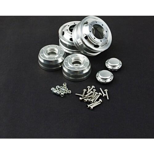 Metal LESU Front Wheel Hub Narrow for 1/14 RC TAMIYA Dumper Tractor Truck DIY Model Car