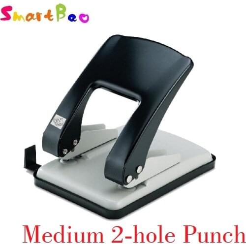 Multifunctional Meidum Metal 2-Hole Punch for A3/A4/A5/B4/B5 Paper Double hole keypunch Hole size 6mm 20 paper one time No.9660