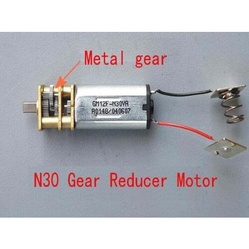N30 DC Gear Motor N30 DC Motor of Miniature Low-speed Motor Robot Motor with Metal Gear Box