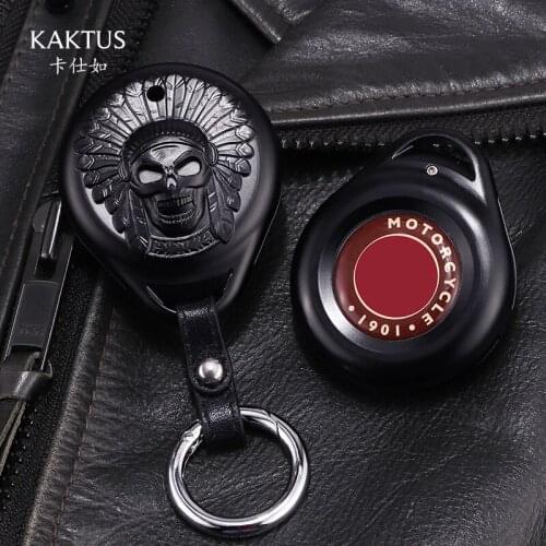 Fit for Indian Motorcycle Induction Key Pack Black Horse Chief Aluminum Alloy Key Protection Case