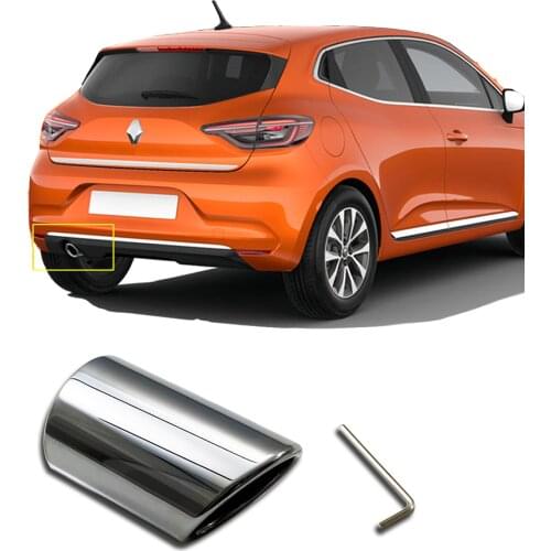 ROXFORM Chrome Exhaust Type Screw Stainless Steel High Quality Tuning Exterior Accessories For Renault Clio 5 2019 2020 2021
