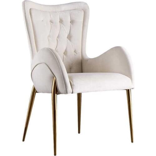 Nordic dining chair postmodern minimalist chair light luxury restaurant home desk leather chair light luxury chair