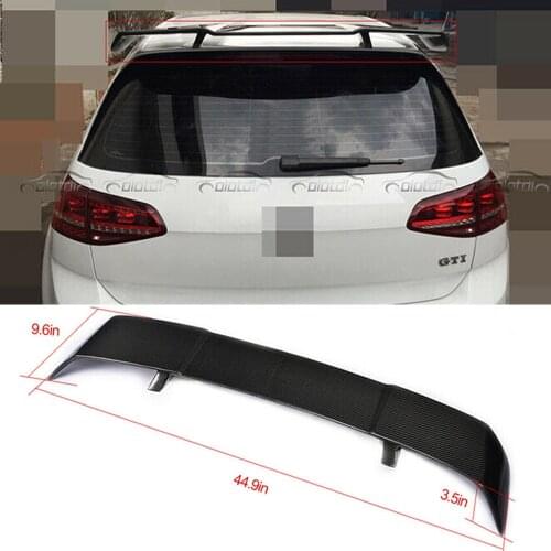 Carbon Fiber Rear Roof Trunk Spoiler Wing Lip for VW GOLF 7 MK7 GTI R 2014 - 2019