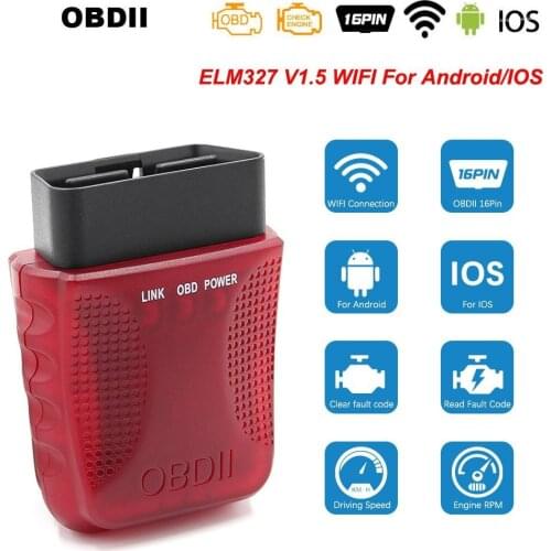 Super Mini Chip ELM 327 V1.5 WIFI for Android IOS Windows OBD2 Diagnostic Scanner Code Reader Adapter Auto Diagnostic Tool