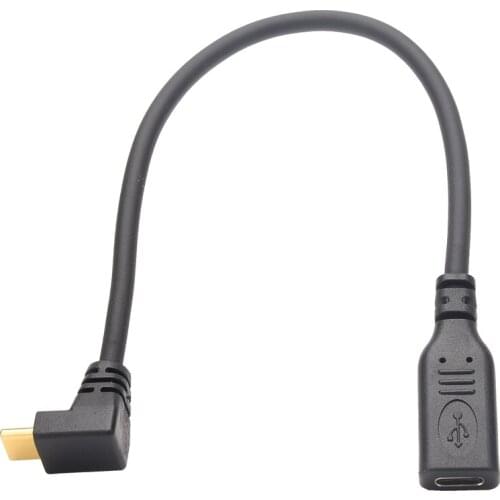USB 2.0 Version Type-C Male To Female Extension Cable USB Type C Extended Data Cable 5V 3A Mobile Phone Charging Cable 25CM