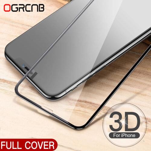3D Tempered Glass For iphone 8 6 6S 7 Plus Full Screen Protector Aluminum Alloy For iPhone X Xs Max XR 11 Pro Protective glass
