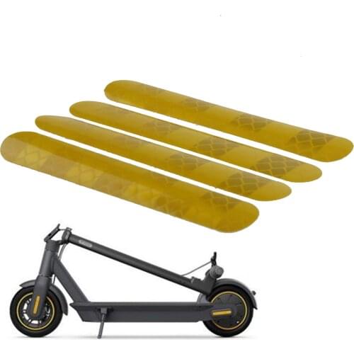 Front Rear Wheel Cover Protective Shell Reflective Sticker for Segway Max G30 Scooter Safe Warning Stickers Skateboard Parts