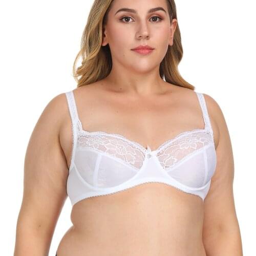 Dropshipping Bra Women Sexy Lingerie Embroidery Lace Bralette Underwire A B C D E F G 75 80 85 90 95 100 105
