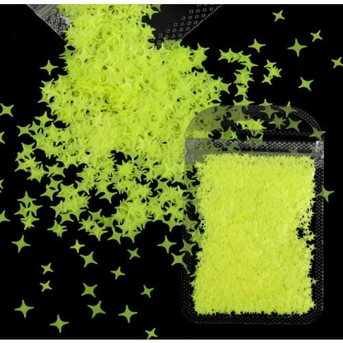 1Bag Brilliant Starlight Slice Nail Art Sequin Powder Neon Color Manicure Design Glitter For Nail Decoration Accessories Tool