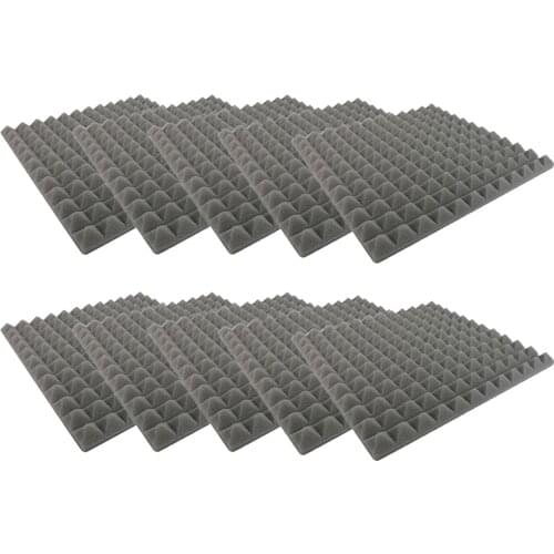 10Pcs Soundproof Foam Studio Acoustic Foam Sound Absorption Treatment Panel F-Best