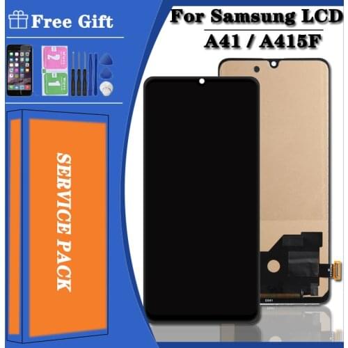 100%Tested For Samsung Galaxy A41 LCD A415F Display SM-A415F A415 LCD Display Touch Screen Digitizer Assembly With Free Gift