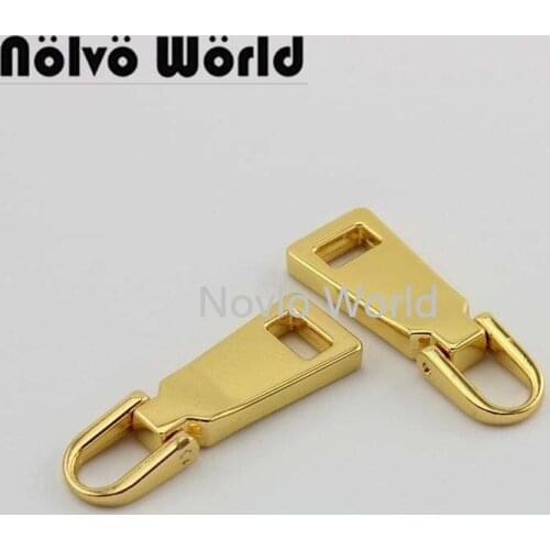 10 pieces, 40*13.5mm small quantity high quality metal zipper slide clothing bag zipper hardware accessories