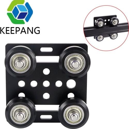 3D Printer Openbuilds V Gantry Plat Special Slide Plate Pulley For 2020/2040 V-slot Aluminum Profiles Wheels