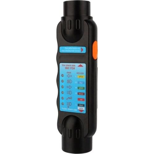 7 Pin Car Towing Light Tester Trailer Caravan Towing Tow Bar Light Wiring Circuit Tester Plug Socket Diagnostic Tools