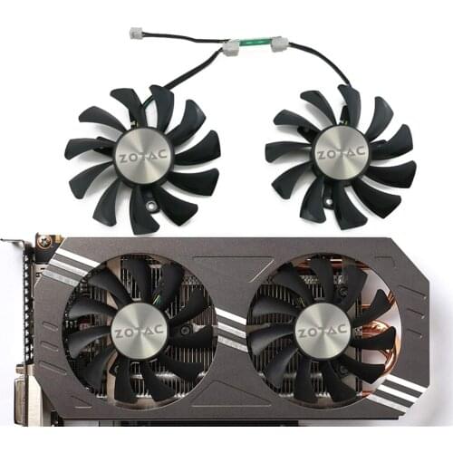 75MM GA81S2U GA81O2U 40mm GTX970 Cooler Fan Replacement For ZOTAC GTX 660Ti 650Ti BOOST GTX 970 Graphics Card Cooling Fan