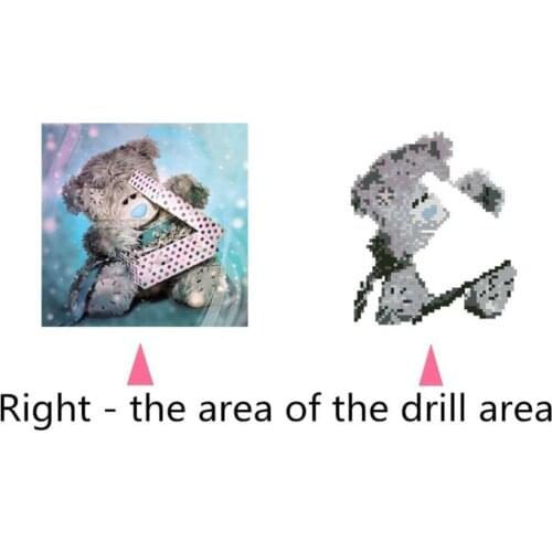 2Pcs 10'x10' Bear 5D Diamond Painting Embroidery Cross Stitch Art for Kids