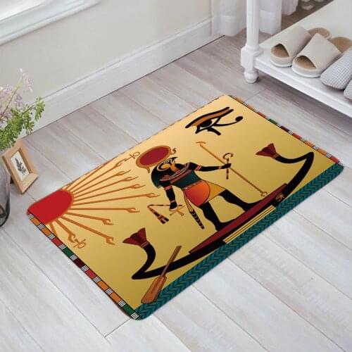 Ancient Egypt Egyptian Symbol Doormat Non-slip Rug Soft Bath Mats Bathroom Supplies Carpet Living Room