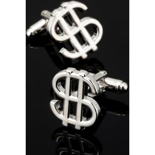 Free shipping, new US dollar Cufflinks fashion mens shirt Cufflinks senior designer exclusive jewelry button gift