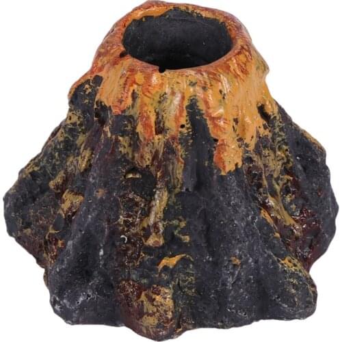 Volcano Shape Aquarium Fish Tank Decor Oxygen Pump Air Bubble Stone Air Pump Drive Fish Tank Toy Aquarium Ornament Decoration