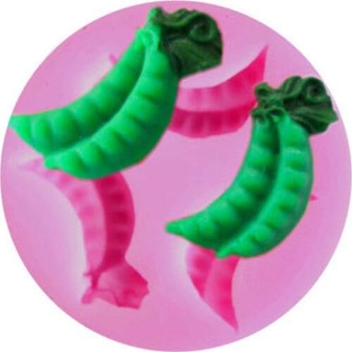 Bean shape vegetables chocolate mould silicone mold for cake decorating tools Fondant Sugar Craft Molds T0628