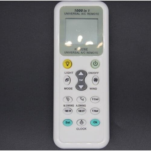 Hot Universal Low Power Consumption 1028E Air Condition 1028E LCD A/C Muli Air conditioner Remote Control