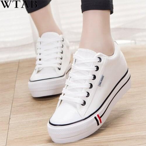 Women Sneakers Casual Canvas Shoes slugged bottom Denim Spring Student Female Stars Trainers Ladies Lace-up Femme Tenis Shoes