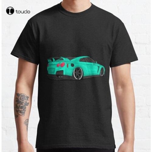 Gtr R35 Gtr Turquoise Classic T-Shirt Cotton Tee Shirt