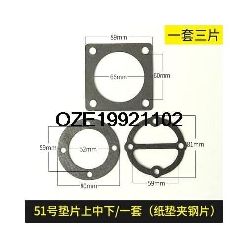 0.25 Air Compressor Cylinder Base Head Gaskets Set 3 in 1