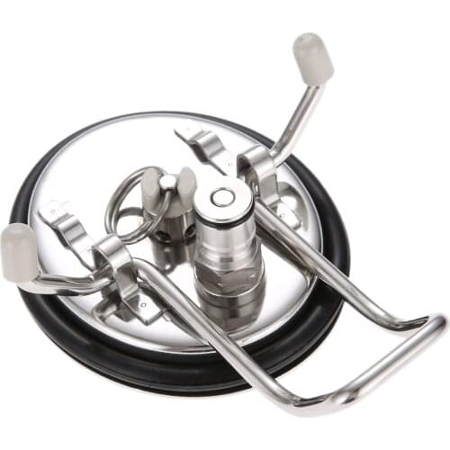 1Pc Stainless Steel Ball Lock Beer Keg Lid Corny Keg Lid Homebrew Wine Barrel Cover Beer Keg Cap Replacement Accessories