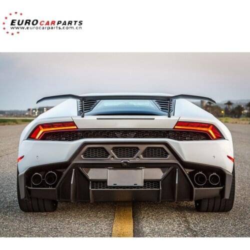 LP610 rear wing for LP610 to V-style carbon fiber spoiler with spoiler plate