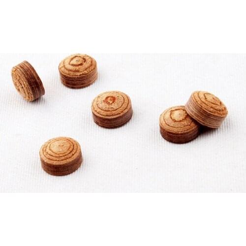 New 10 Pieces/lot Pool Cues Tips 12mm/13mm Brown Color Billiard Accessories China 2016