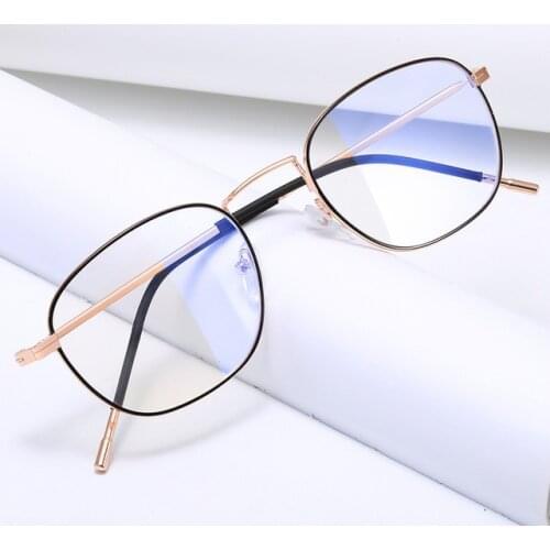 Anti Radiation Glasses for Women Blue Ray Eyeglasses Metal Frame Men Replaceable Lens High Quality Alloy Glasses Ultralight
