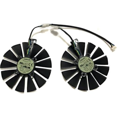 T129215SM DC 12V 95MM GTX 1070 Ti GPU VGA Card Cooler Fan For ASUS CERBERUS GTX1070TI A8G GDDR5 Graphics Card Cooling