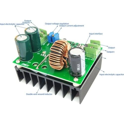 600W 10-60V to 12-80V Adjustable Step-up Voltage Regulator Auto Power Supply Transformer