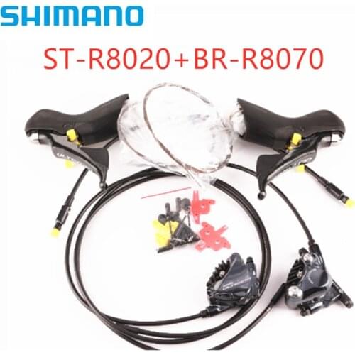 Shimano Ultegra ST R8020 Trigger Shifter BR R8070 Hydraulic Disc Brakes Flat Mount 2x11 Speed