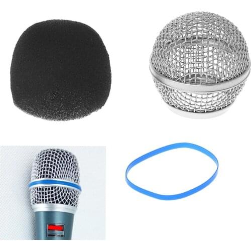 EY Replacement Ball Head Mesh Microphone Grille Fits For Shure Beta58A / Beta58