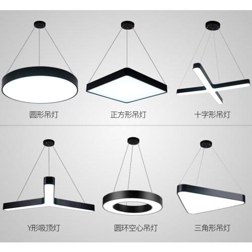 Studio led circular restaurant clothing Modern office lighting Pendant lights personalized combination of modern design